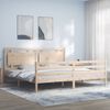 vidaXL Cadre de lit sans matelas 200x200 cm bois massif