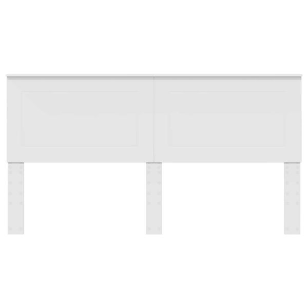 vidaXL T&ecirc;te de lit Blanc 200 cm Bois d'ing&eacute;nierie