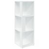 vidaXL Armoire d'angle Blanc 33x33x100 cm Bois d'ing&eacute;nierie