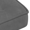 vidaXL Chaise de relaxation avec tabouret Gris fonc&eacute; Velours