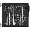 vidaXL Porte de Jardin 85 x 100 cm Noir Verrouillable