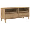 vidaXL Meuble TV 100 x 34,5 x 44,5 cm Ch&ecirc;ne artisanal