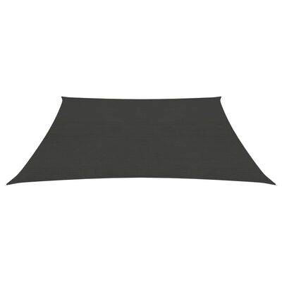 vidaXL Voile d'ombrage 160 g/m² Anthracite 3/4x3 m PEHD