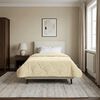 vidaXL Duvet d'&eacute;t&eacute; simple Matelass&eacute; Cr&egrave;me 135 x 220 cm