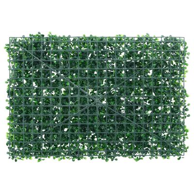  vidaXL Clôture à feuilles d’arbustes artificiels  6 pcs vert 40x60 cm