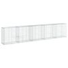 vidaXL Panier gabion avec couvercle 500x50x100 cm fer galvanis&eacute;
