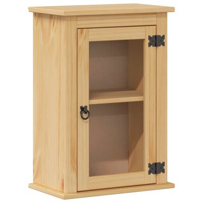 vidaXL Armoire murale de salle de bain Corona bois de pin massif