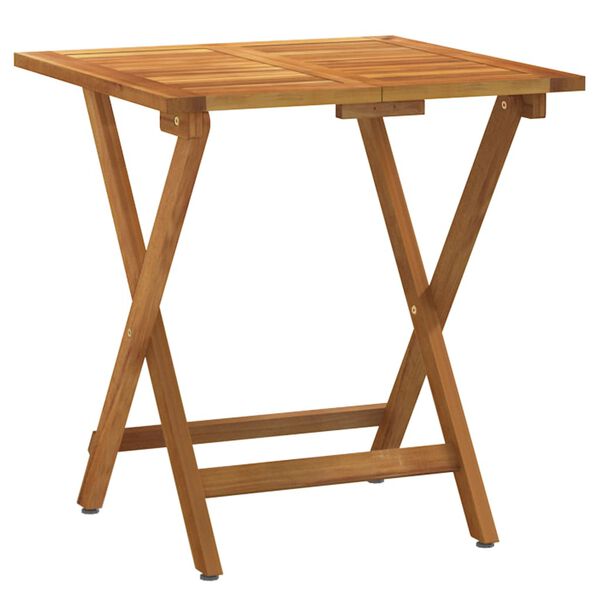 vidaXL Ensemble de bistro pliable 3 pcs avec coussins Acacia solide