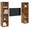 vidaXL Ensemble meuble TV 4 pcs Bois Ancien 37 x 37 x 72 cm