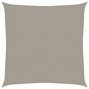vidaXL Voile d'ombrage 160 g/m&sup2; carr&eacute; gris clair 2x2 m PEHD