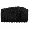 vidaXL Jet&eacute; Noir 150 x 130 cm Toison