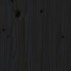 vidaXL Cadre de lit sans matelas noir 200x200 cm bois massif de pin