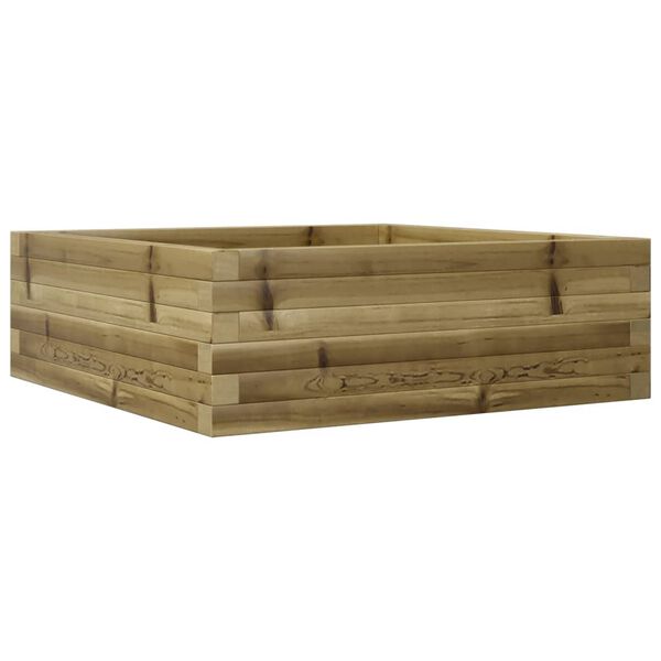 vidaXL Jardini&egrave;re 70x70x23 cm bois de pin impr&eacute;gn&eacute;