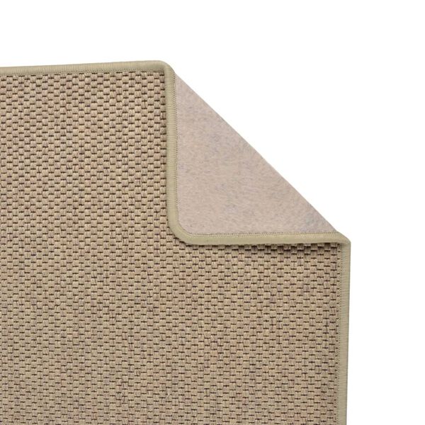 vidaXL Tapis de couloir aspect sisal sable 80x300 cm
