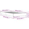 vidaXL Cadre de lit sans matelas ch&ecirc;ne sonoma 100x200 cm
