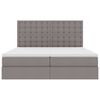 vidaXL Lit de Rangement Taupe 180 x 200 cm Cuir synth&eacute;tique