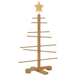 vidaXL Arbre de No&euml;l en bois KOTKA 75 cm Bambou et bois de pin massif
