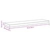 vidaXL &Eacute;tag&egrave;re murale flottante blanc 90x23,5x3,8 cm MDF