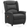 vidaXL Fauteuil de massage Gris fonc&eacute; Tissu