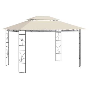 vidaXL Belv&eacute;d&egrave;re 4x3x2,7 m Cr&egrave;me 160 g/m&sup2;