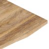 vidaXL Dessus de bureau avec courbe 120x50x2,5 cm manguier massif brut