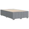 vidaXL Cadre de lit sans matelas gris clair 120x200 cm tissu