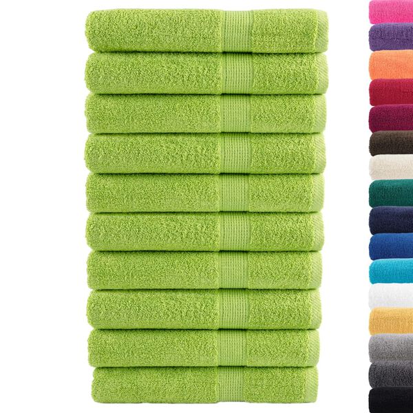 vidaXL Serviettes de sauna de qualit&eacute; sup&eacute;rieure SOLUND 10pcs 600 g/m&sup2;