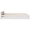 vidaXL Cadre de lit sans matelas blanc 120x200 cm bois de pin massif