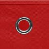 vidaXL Bo&icirc;tes de rangement 10 pcs Tissu intiss&eacute; 28x28x28 cm Rouge