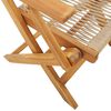 vidaXL Chaises de jardin lot de 2 beige bois d'acacia et polypropyl&egrave;ne