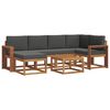 vidaXL Ensemble de canap&eacute;s d'ext&eacute;rieur 7 pc Naturel et Anthracite