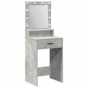 vidaXL Table de Toilette Gris b&eacute;ton 50 x 41 x 135 cm Bois d'ing&eacute;nierie