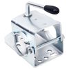 vidaXL Cric &agrave; roue pour remorque 60 mm 2 tubes de soutien 3 pinces
