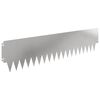 vidaXL Bordure de Pelouse 30 pc 103 x 25 cm m&eacute;tal Argent&eacute;