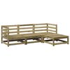 vidaXL Salon de jardin 4 pcs bois de pin impr&eacute;gn&eacute;