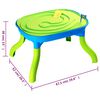 vidaXL Table à sable et à eau 3 en 1 pour enfants 67,5x52x38 cm PP