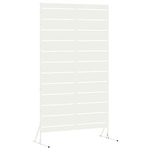 vidaXL &Eacute;cran de confidentialit&eacute; 100 x 50 x 180 cm Acier Blanc
