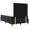vidaXL Lit &agrave; ressorts avec matelas Noir 120 x 190 cm Velours