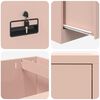 vidaXL Cabinet de Dossier avec tiroir Rose 45,5 x 42 x 106,5 cm