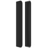 vidaXL T&ecirc;te de lit avec oreilles Noir 163x16x118/128 cm Similicuir