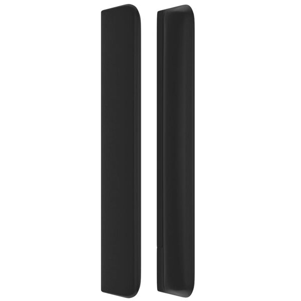 vidaXL T&ecirc;te de lit avec oreilles Noir 163x16x118/128 cm Similicuir