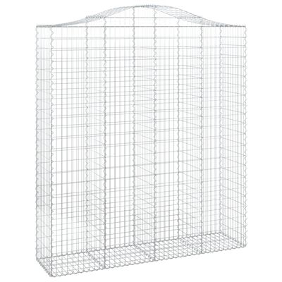 vidaXL Paniers à gabions arqués 12 pcs 200x50x220/240 cm Fer galvanisé