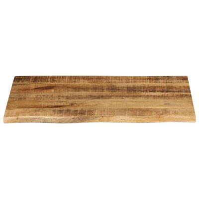 vidaXL Dessus de table 80x60x2,5 cm bord vif bois massif manguier brut