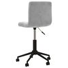 vidaXL Chaises pivotantes &agrave; manger lot de 6 gris clair velours
