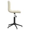 vidaXL Chaises &agrave; manger pivotantes lot de 4 Cr&egrave;me Velours
