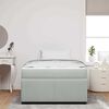 vidaXL Cadre de lit avec matelas Gris clair 120 x 200 cm tissu