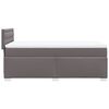vidaXL Sommier &agrave; lattes de lit avec matelas Gris 100x200 cm Similicuir