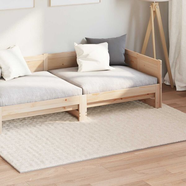 vidaXL Tapis de surface SIROLO Beige 170 x 120 cm Polyester