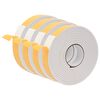 vidaXL Ruban adh&eacute;sif en mousse 4 pc Blanc 40 mm x 5 m Mousse CR