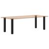 vidaXL Pieds de table console 4 pi&egrave;ces Noir 72-74 cm Acier